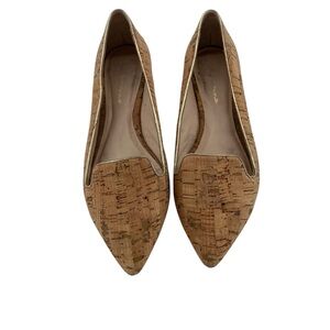 Anthropologie Guillermina Cork Pointed Toe Loafer Flats Women’s 7